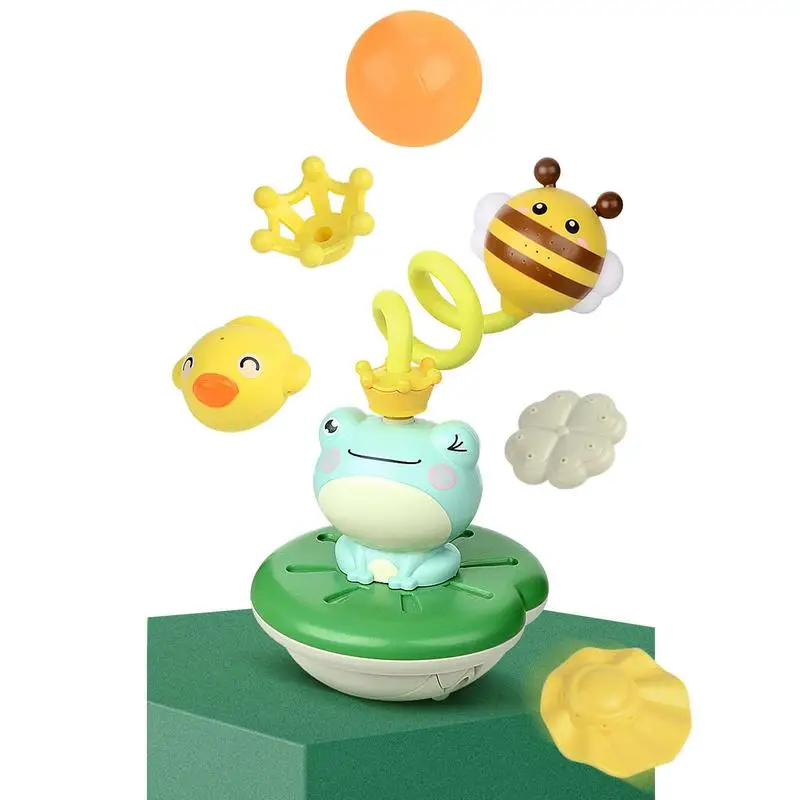 

Bath Toys For Toddlers Electric Bathtub Toys Green Frog Shower Head With Sprinkler Toy Electric Bathtub Water Spraying Baby Toys