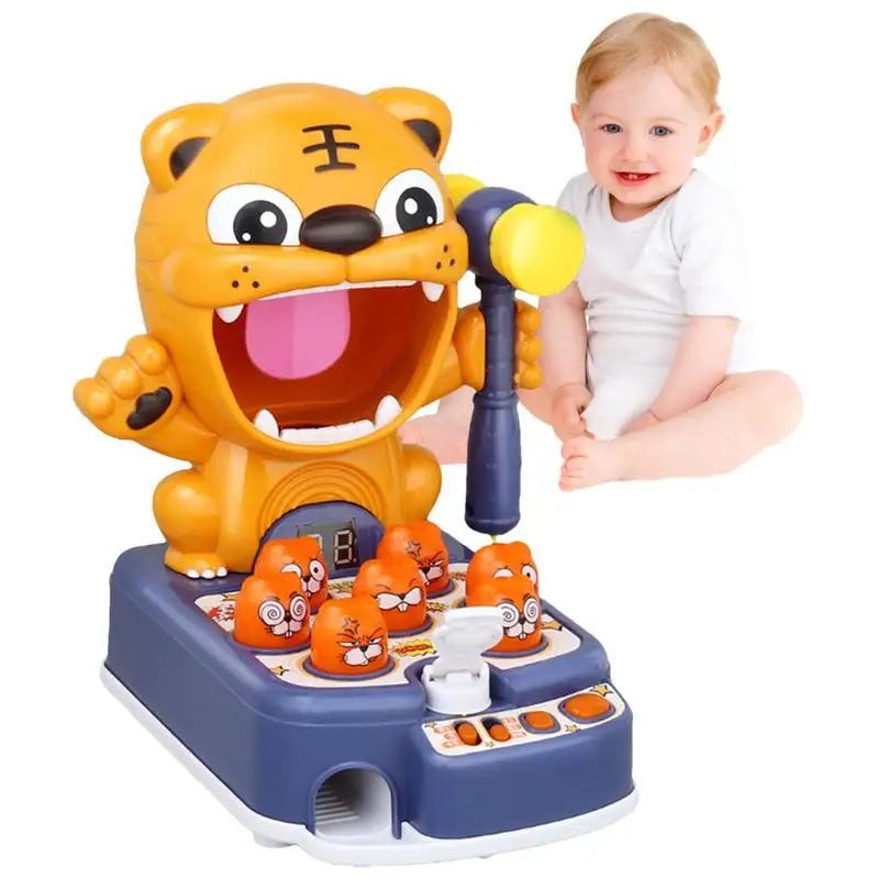 

Whack A-Mole Game Mini Electronic Arcade Game Tiger Shooting Toddler Toys Shooting Target Preschool Learning Activities Fun Gift