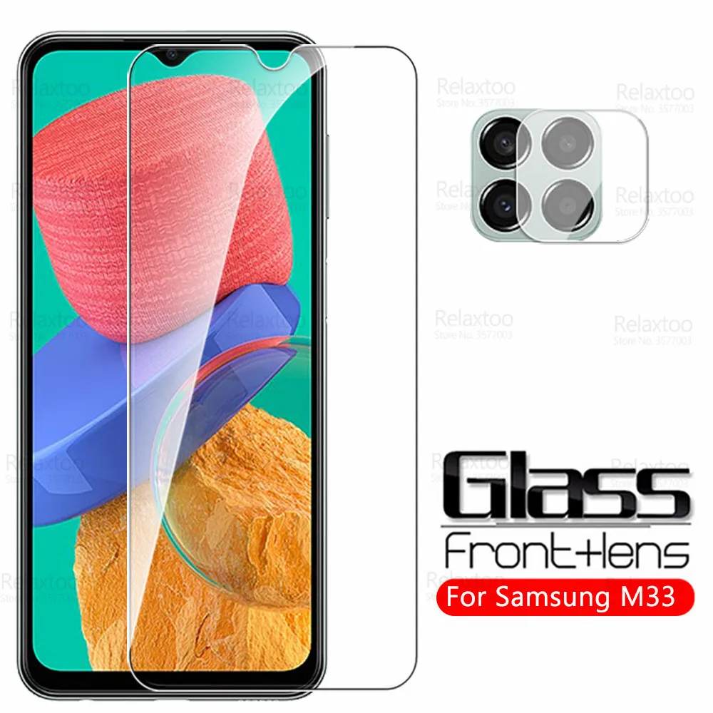 

Закаленное стекло для Samsung Galaxy M33, Защитное стекло для камеры Samsung gm33 M 33 33 M 5G 2022 6,6 ", Защитная пленка для экрана телефона