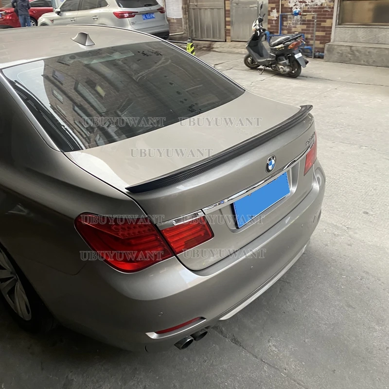

For BMW 7 Series F01 Spoiler 2008--2014 Year Sedan Glossy Black Carbon Fiber Rear Spoiler Accessories Body Kit