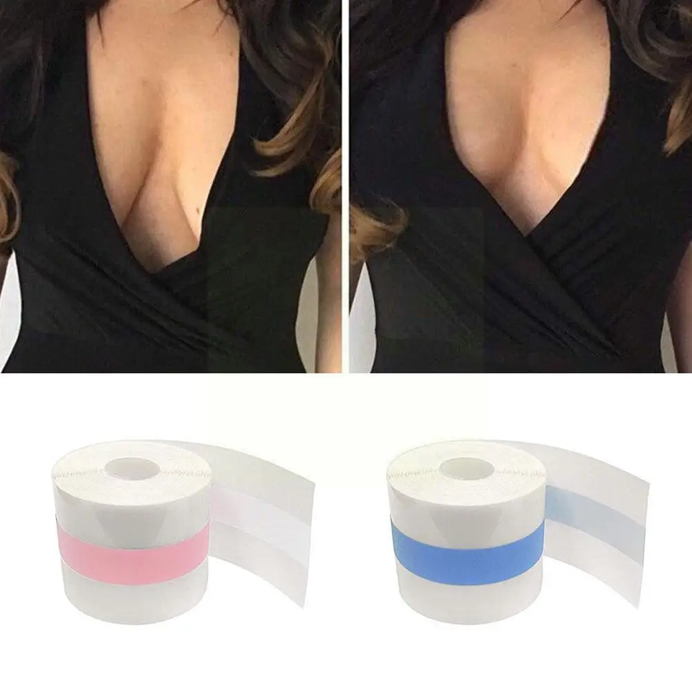 

1 Roll Invisible Tape Chest Sticker For Big Breasts Sexy Bralette Pasties Push Up Bra Waterproof Lift Tape Adhesive I5g0