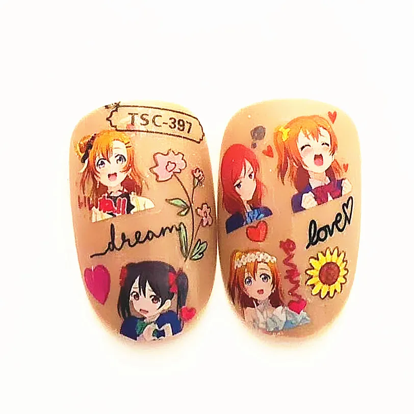 

TSC series Gintama TSC-397 Love live 3d nail art stickers decal template diy nail tool decorations