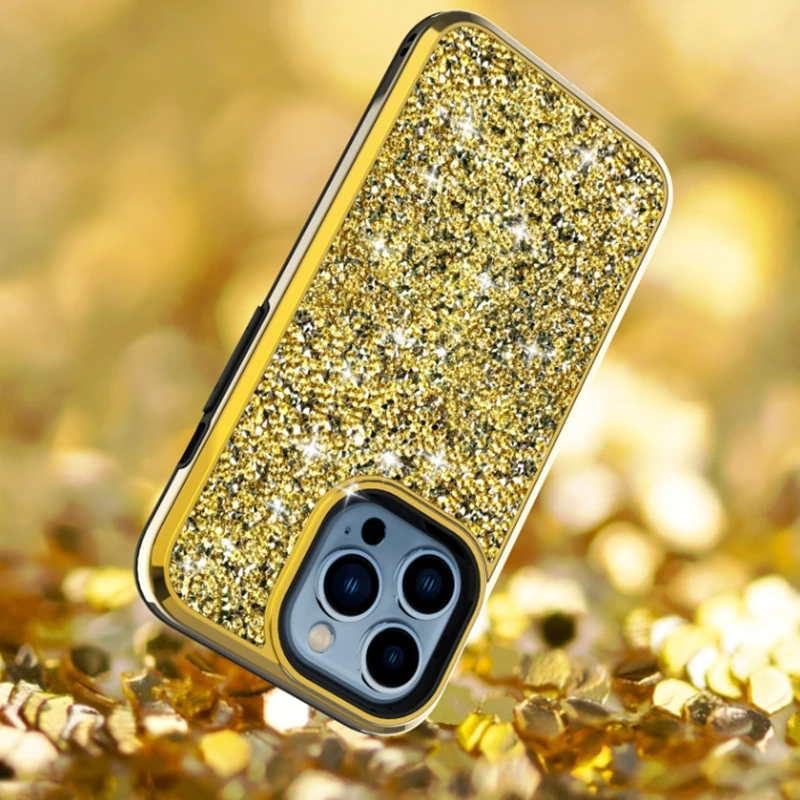 

Luxury Shining Glitter Diamond Phone Case for IPhone 13Pro 13Pro Max 12 11Pro XS MAX XR 7 8 Plus Bling Leopard Soft Cover Coque
