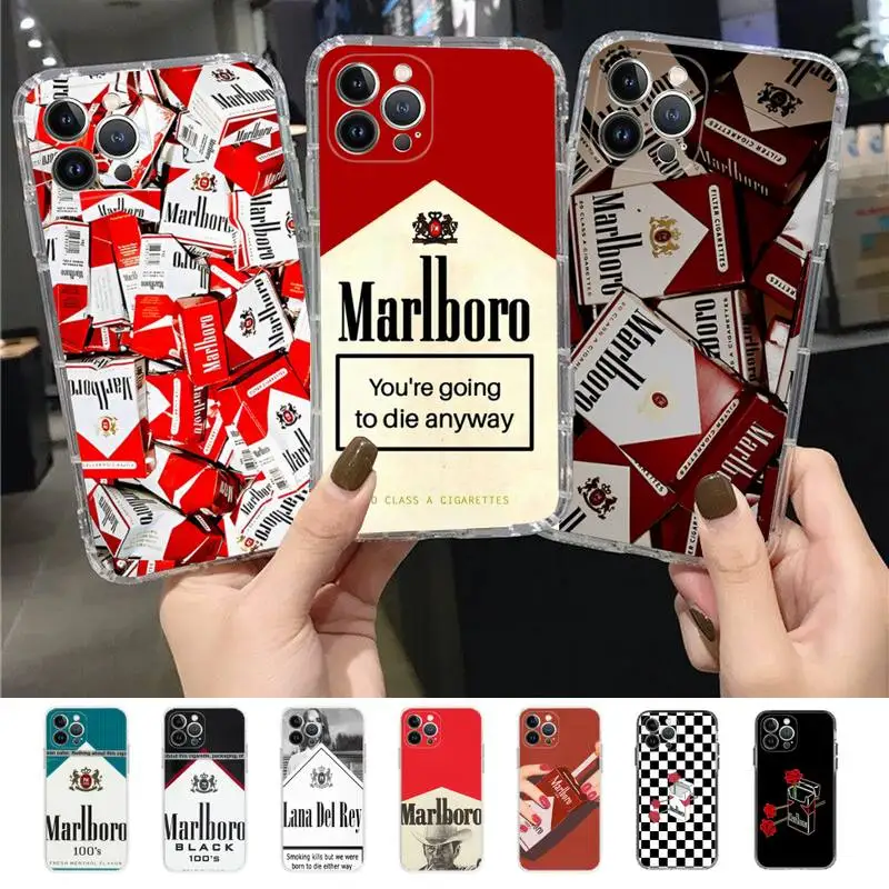

Anime-M-marlboros Phone Case for iPhone 11 12 13 mini pro XS MAX 8 7 6 6S Plus X 5S SE 2020 XR case