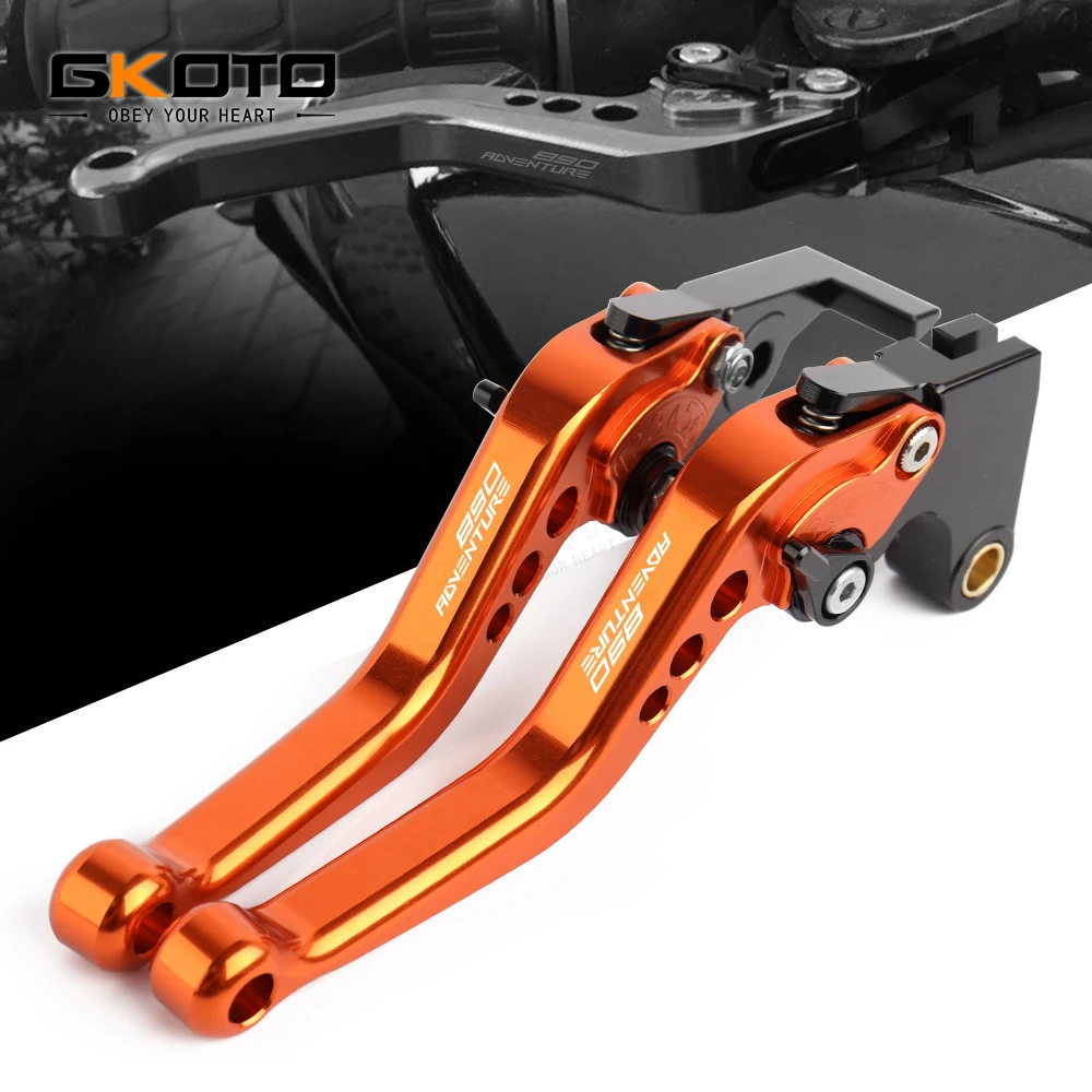 

For KTM 890 ADV 890 Adventure 890Adventure / R 2020 2021 Motorcycle CNC Short Brake Clutch Levers Accessories With LOGO