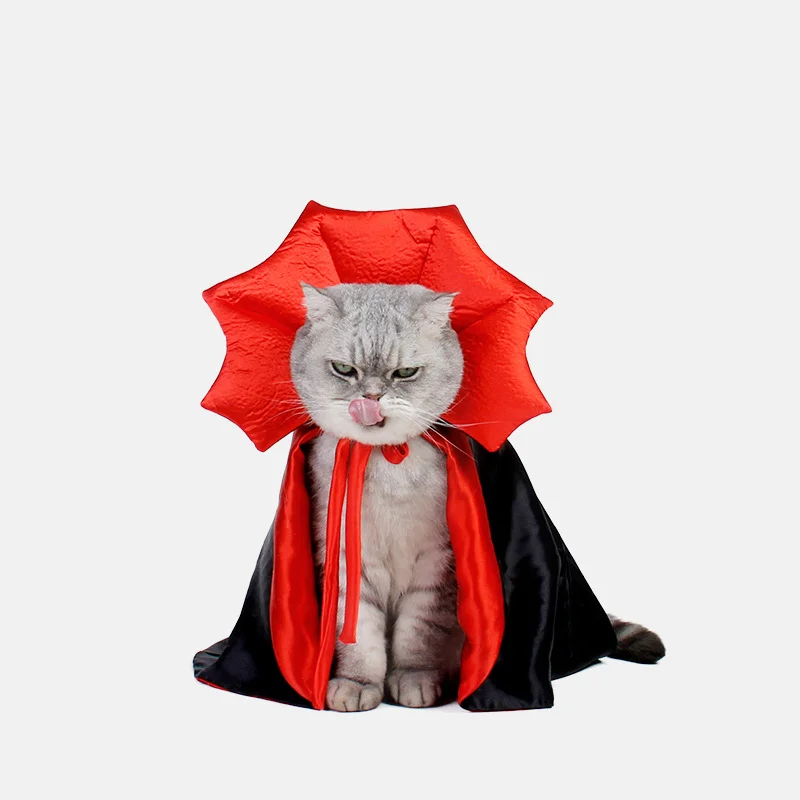 

Funny Halloween Pet Costumes Cosplay Vampire Cloak for Small Dog Cat Kitten Puppy Dress Kawaii Pet Clothes Cat Accessoties Gift