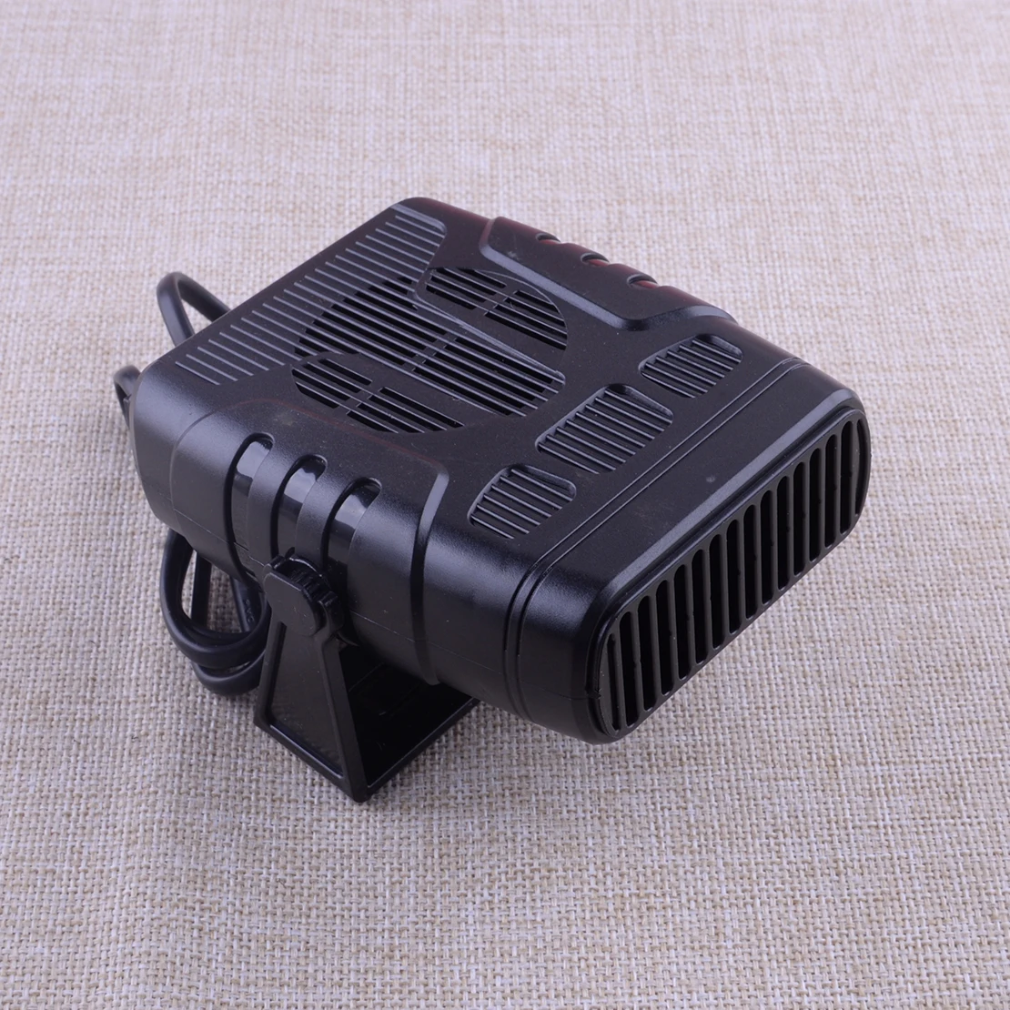

12V Universal Black Portable Electric Car Auto Heater Truck Heating Cooling Fan Demister Defrost Rotatable 800W