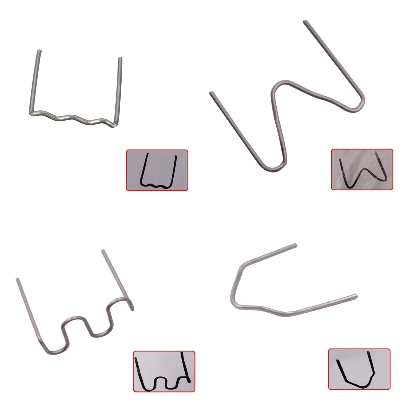 

500 Pieces 0.6 0.8mm Wave Repair for Staples Car Tools for Repairing Lamp Holder Plastic Ring Hot Stapler Plastic Repair M4YD