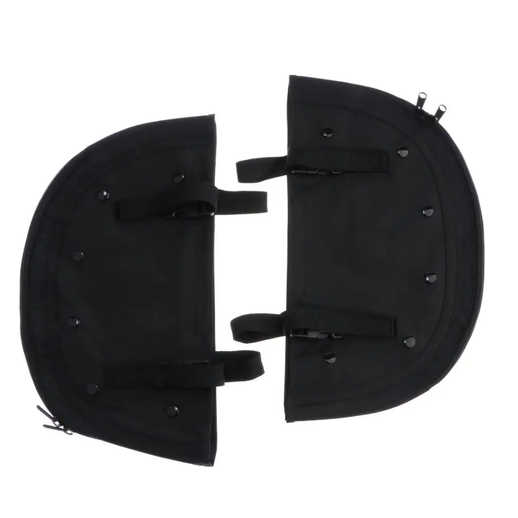 

2x Nylon Soft Lowers Chaps Leg Warmer Bags for 1965-17 FLSTC FLSTF FLSTN FL Models (Black)