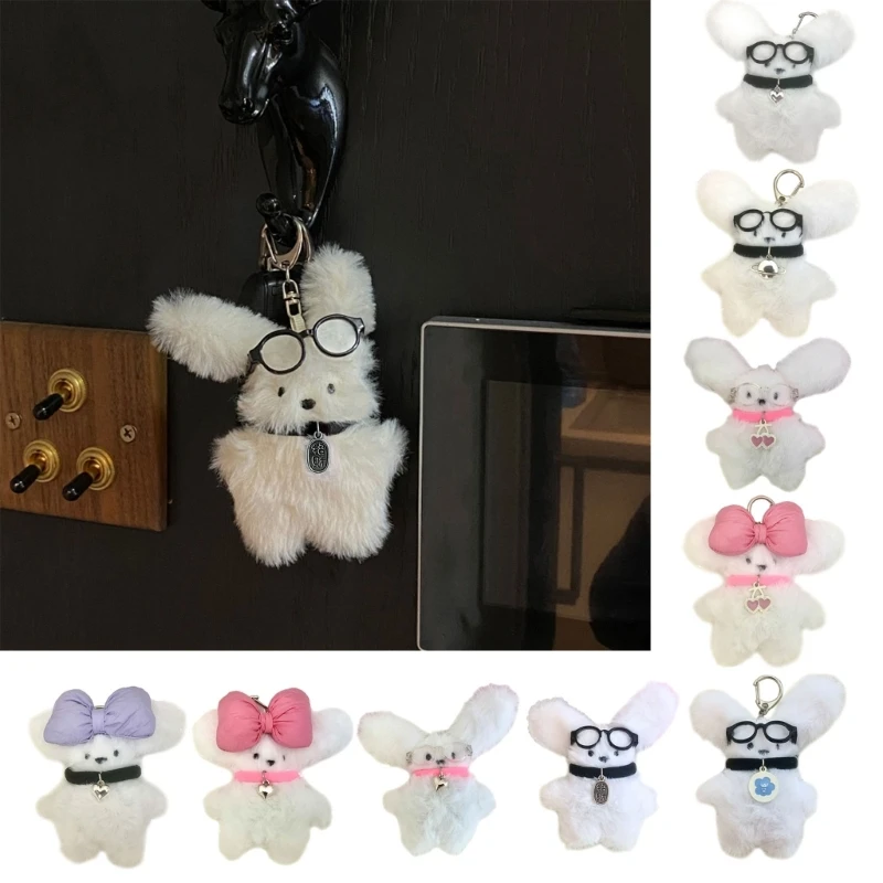 

Очки собака брелок 3D животное кукла кольцо для ключей брелок рюкзак очарование сумка кулон 124A