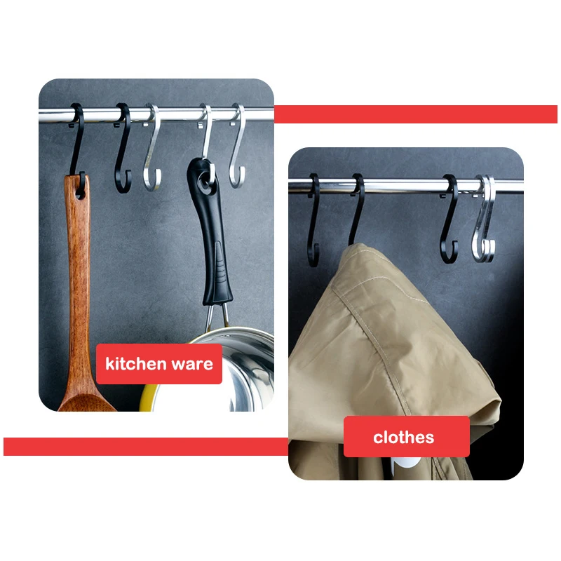 12 шт. S-образные крючки для органайзера