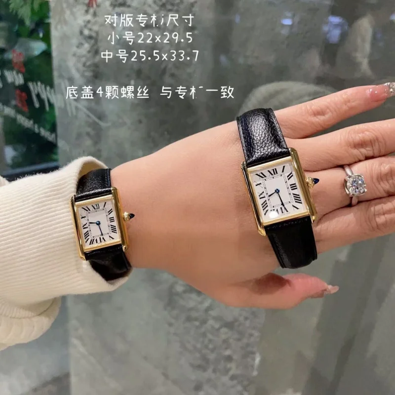 Корейский стиль Daytona винтажные квадратные женские кварцевые часы Sandoz средние