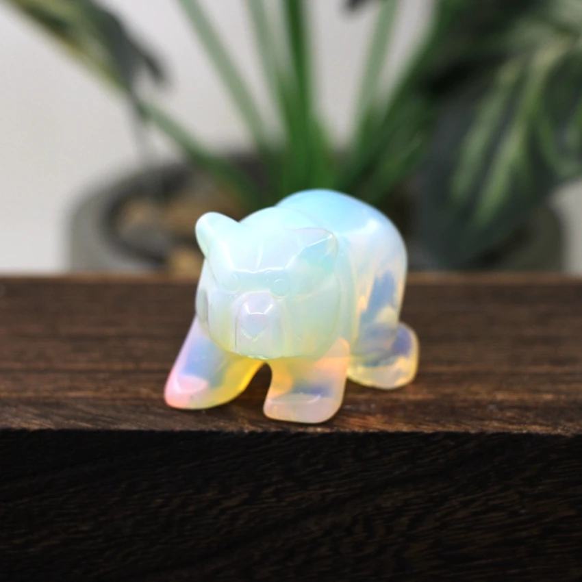 

Розовый кварц статуэтка медведь 1,6 дюйма