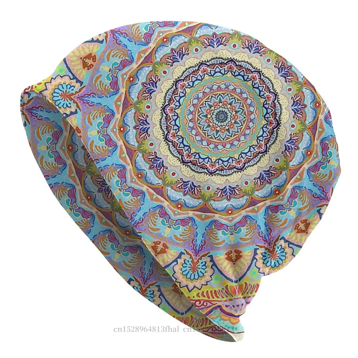 

Art Naif Meditation Yoga Healing Zen Attitude Winter Warm Beanie Caps Mandala Deco Skullies Beanies Ski Caps Soft Bonnet Hats