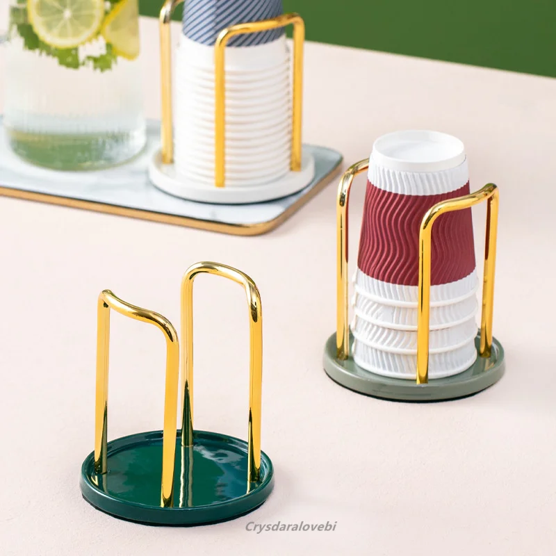 

Bar Paper Cup Storage Rack Water Dispenser Cup Taker Hotel Desktop Front Desk Milk Tea Coffee Shop Disposable Cup Holder