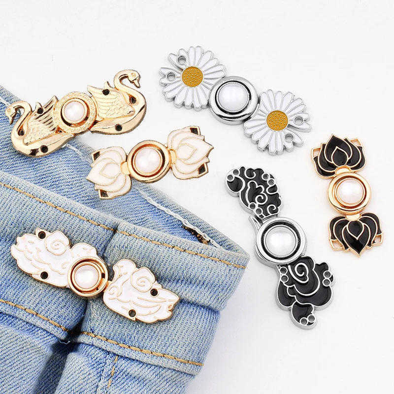 

Classical Waist Buckle Invisible Snap DIY Crafts Retro Hanfu Dress Cheongsam Button Buckle Clothing Fashion Sewing Accessories