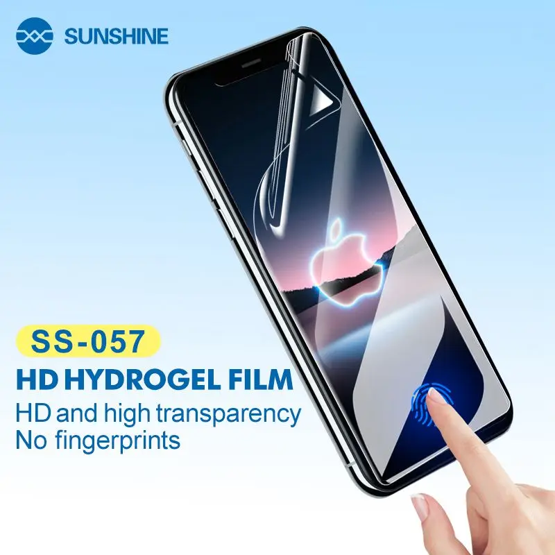 

50pcs Sunshine SS-057 Mobile Phone Tablet Front Glass Protection Flexible Hydrogel Film For Cutting Machine With Times Code Tool