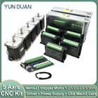 5-осевой ЧПУ маршрутизатор электронный комплект Nema23 56 мм шаговый двигатель постоянного тока 2PH 3A TB660 драйвер 350 Вт источник питания USB Mach3 карта контроллера