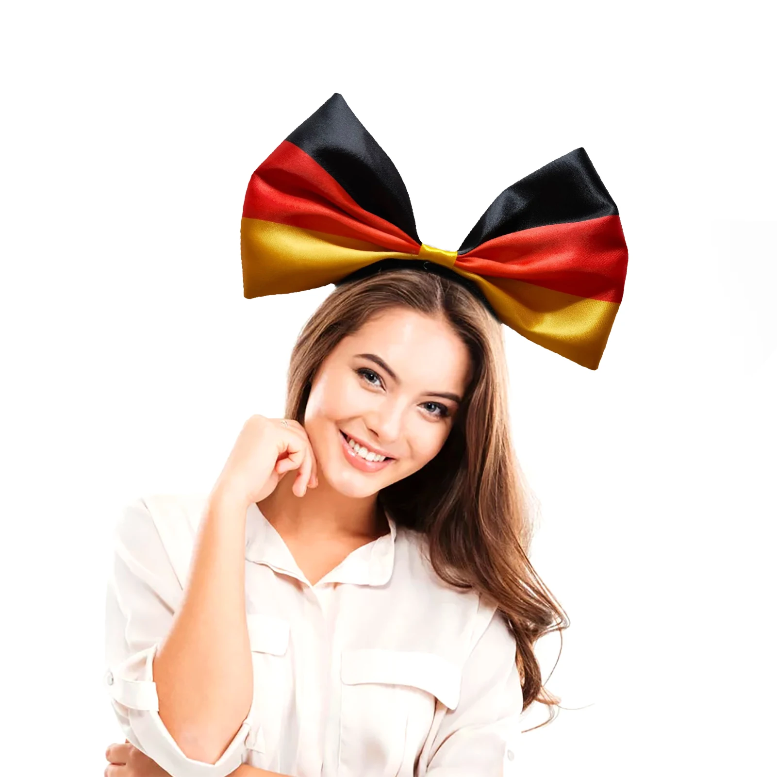 Повязка на голову с немецким флагом головной убор бантом повязки женские