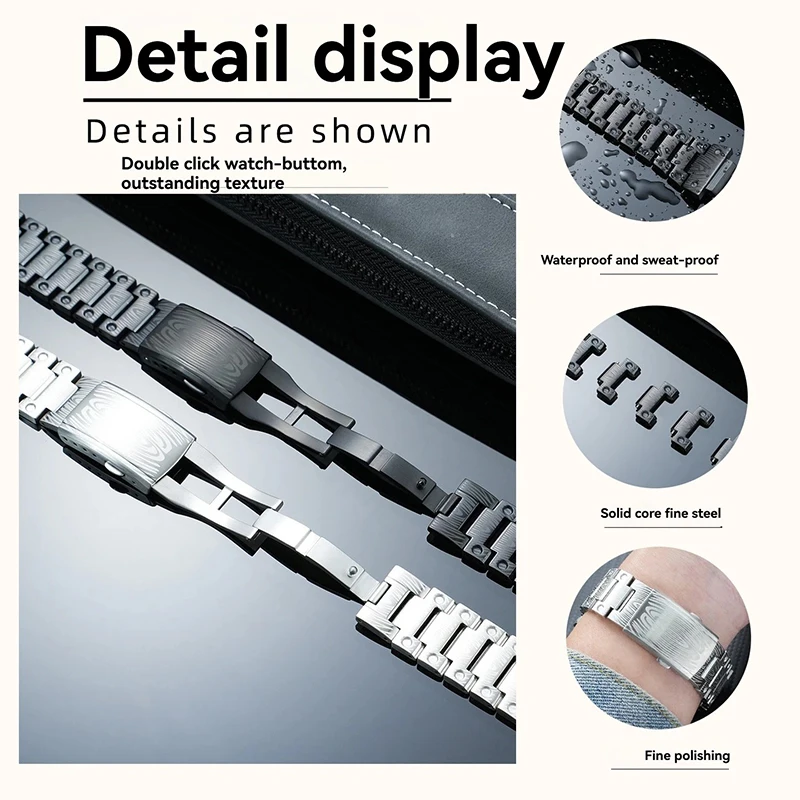 Фото Винтажный гравированный мод-кит 5610 5600 для Casio G-SHOCK 3299 DW5600 GW-M5610 GW-B5600: корпус и ремешок из нержавеющей стали, аксессуары №4