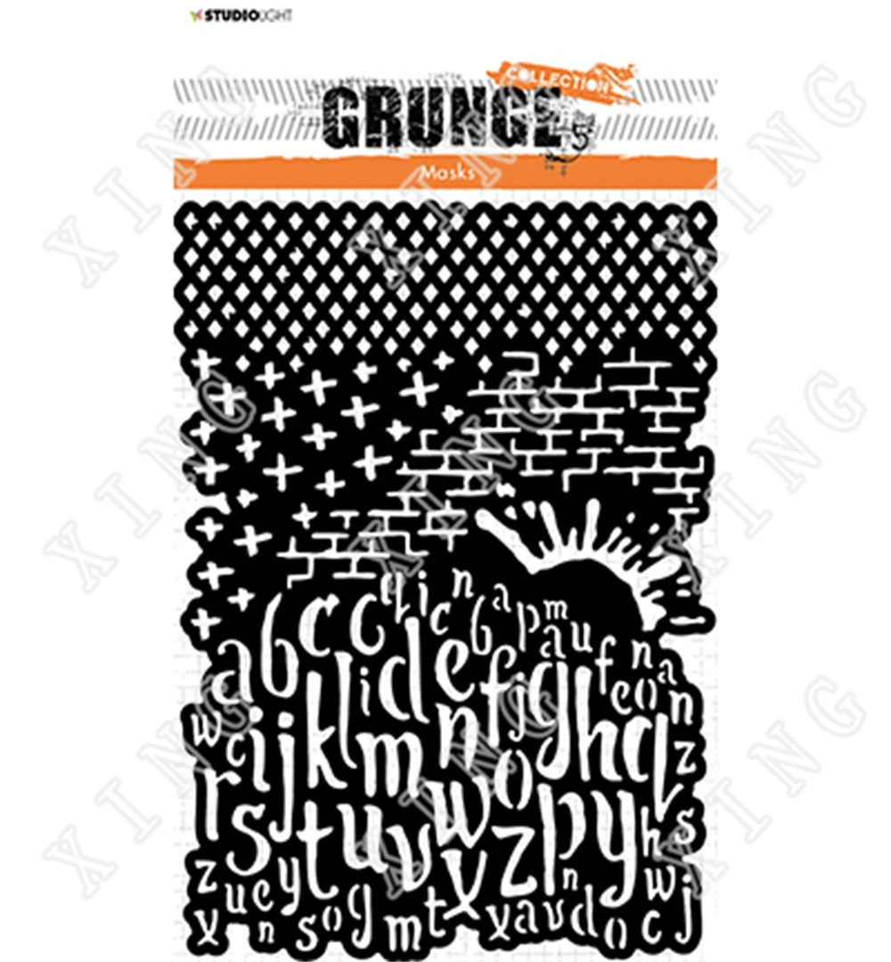 

2022 New Letters Texture Layering Stencils Painting Diy Scrapbook Coloring Embossing Paper Card Album Craft Decorative Template