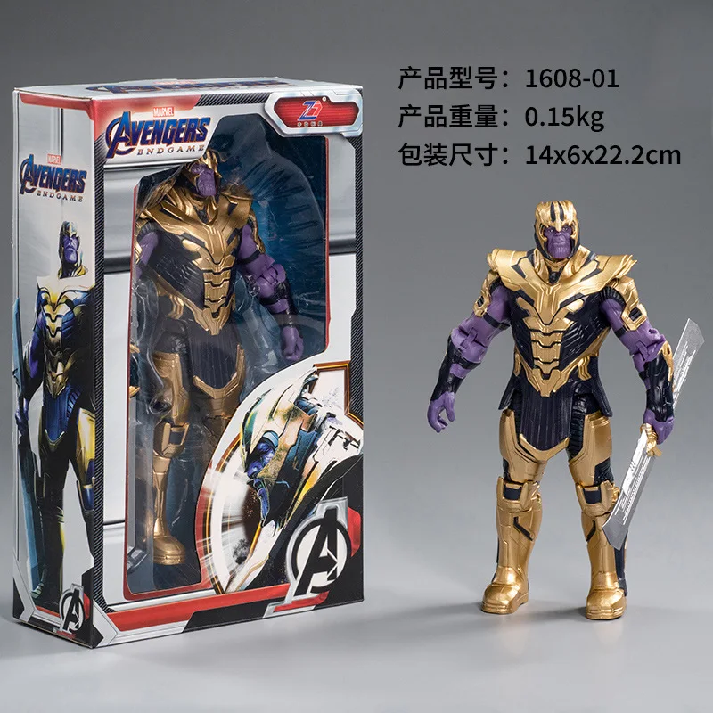 

16 Types Marvel Spiderman Hulk Anime Action Figure Thanos Captain America Thor Iron Man Marvel Avengers Children Toys Gifts