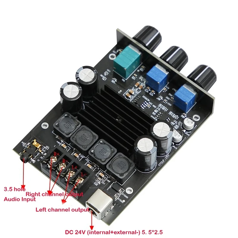 Цифровой усилитель звука YJ-100B TPA3116X2 плата стереоусилителя класса D аудиомодуль 20