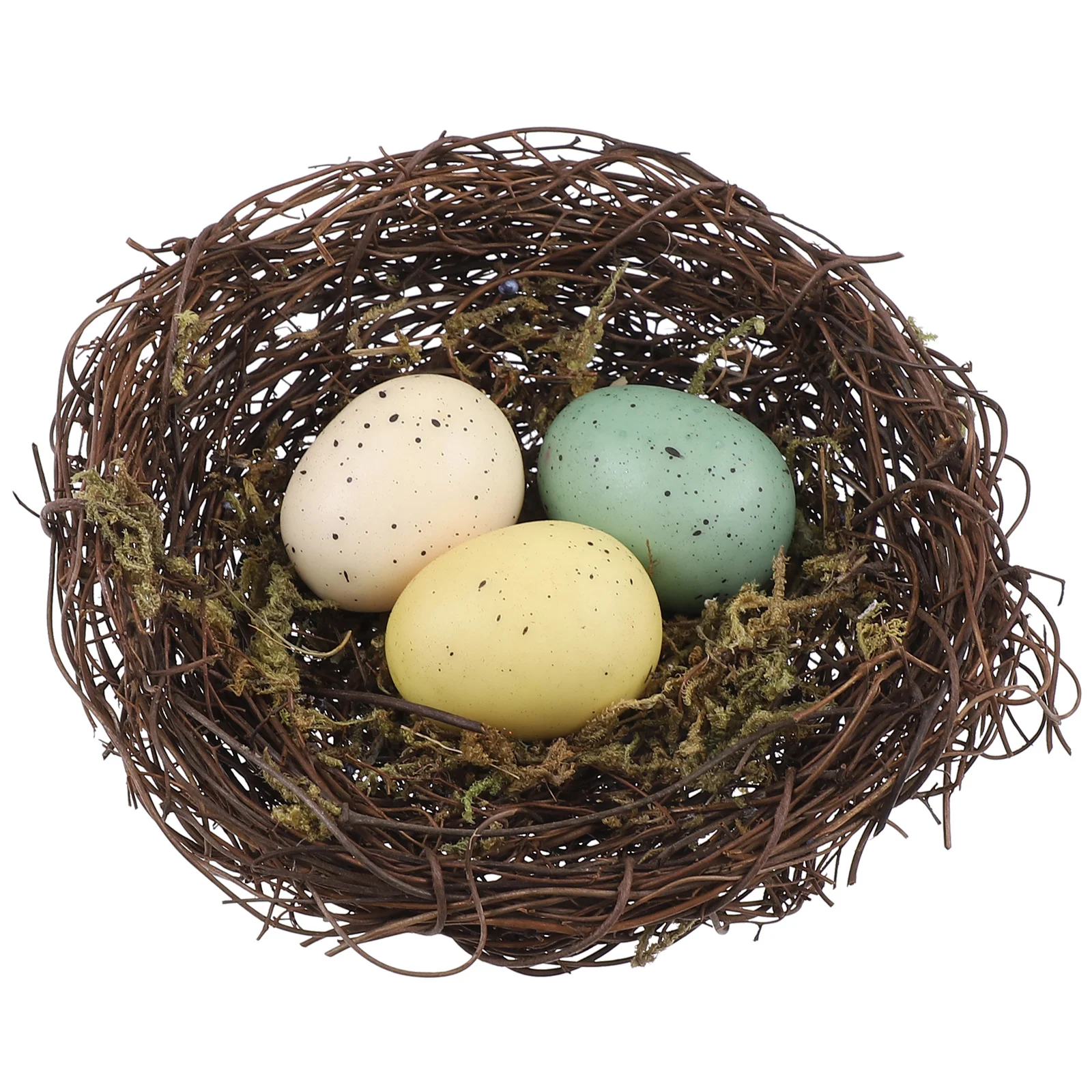

Birddecorative Artificial Egg Eggsdecors Easter Rattan Simulation Twig