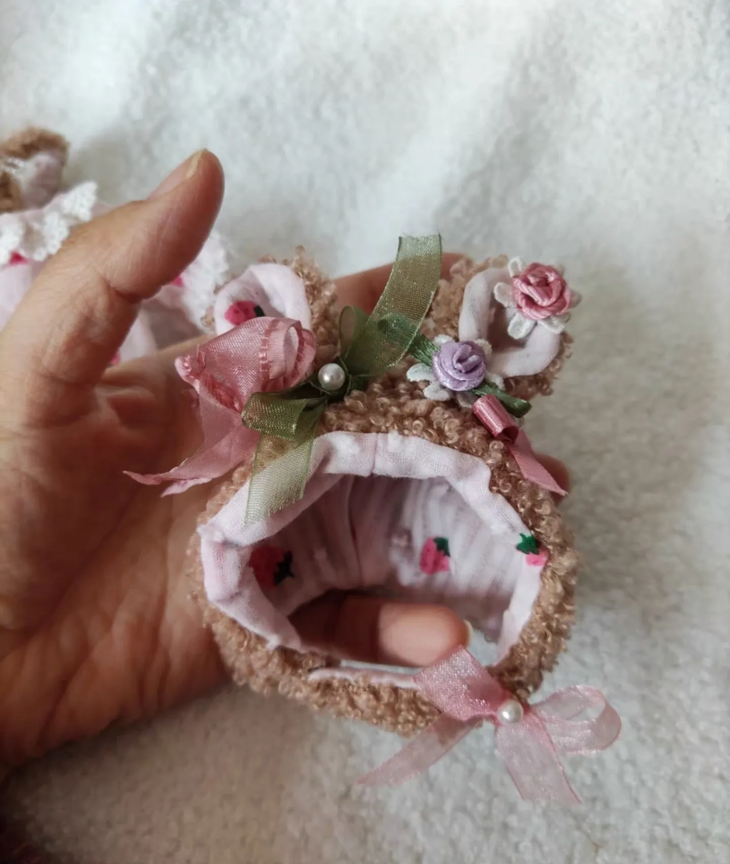 Оригинальный Blythe Flower Bear 4 шт. шляпа + топы юбка на бретелях сумка 1/6 30 см (подходит