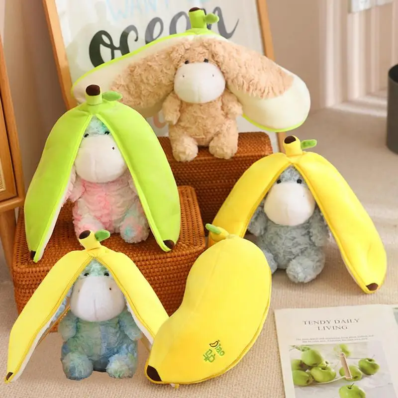 

Игрушка плюшевая в виде банана, осла