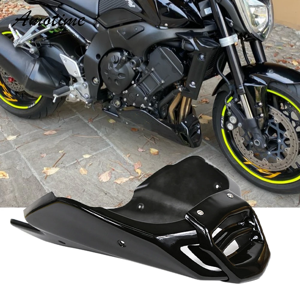 Motorcycle Fairing Engine Spoiler Cladding Mounting Kit Assembly Matt Bright Black For Yamaha FZ1S FZ1N 2006-2014 FZ1 ABS 2014