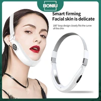 v line up facial massager lift belt machine blue led photon therapy ems face lifting slimming vibration double chin reducer