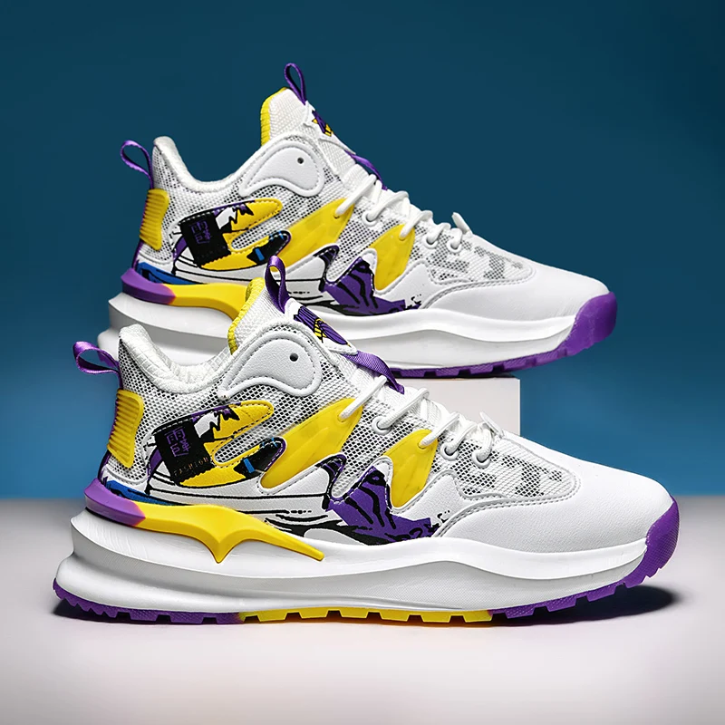 39-44# Youth Casual Sport Footwear Boy Girl School Sports Training Basketball Shoes Running Shoes Student Outdoor Shoes