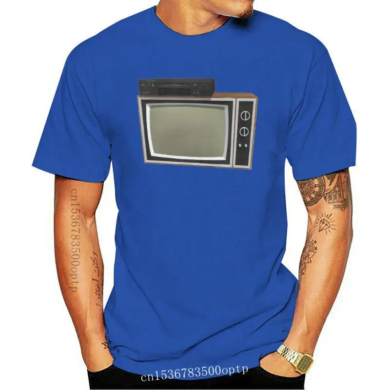 

Camiseta de algodón con estampado 3D para hombre y mujer, camisa de manga corta de 80 estilos, TV y VCR, nueva de 2021