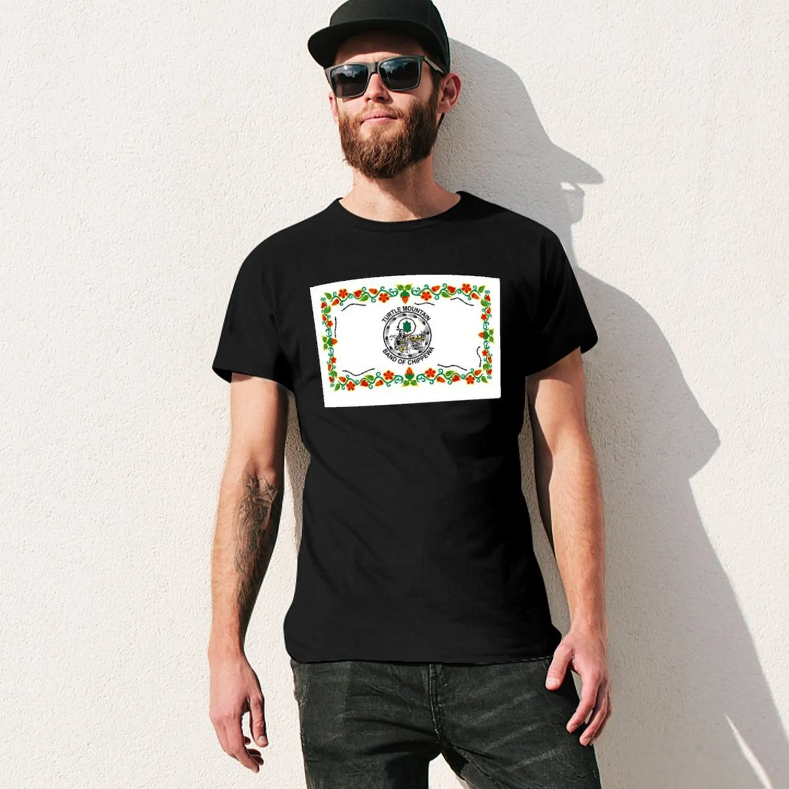 Флаг Черепахи горная группа Чиппевы индийское бронирование Северной Дакоты США