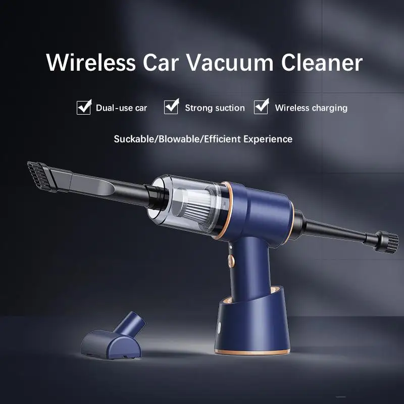 

Car Vacuum Cleaner Blower Wireless Charging Car Household Small Hand-held High-power Can Blow Air