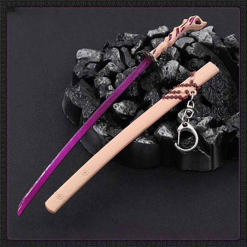 

22CM NARAKA: BLADEPOINT Personal Gift Game Peripheral Weapon with Sheath Metal Crafts Decoration Model