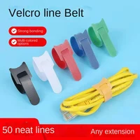 Hook and loop cable tie data cable storage charging cable strap winder computer cable fixing wire organizer finishing artifact