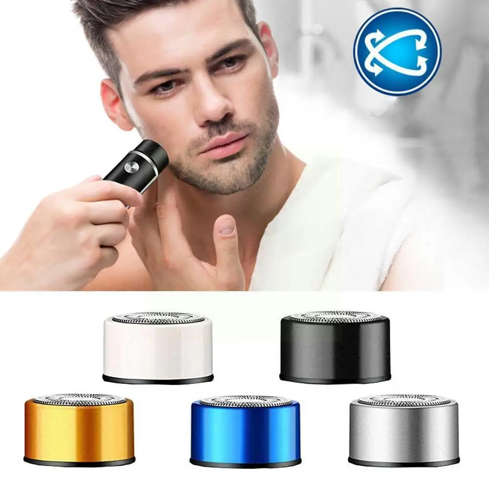 

Mini Electric Shaver Head For Men Portable Beard Trimmer Travel Usb Car Washable Rechargeable Face Shaver Travel A4U4