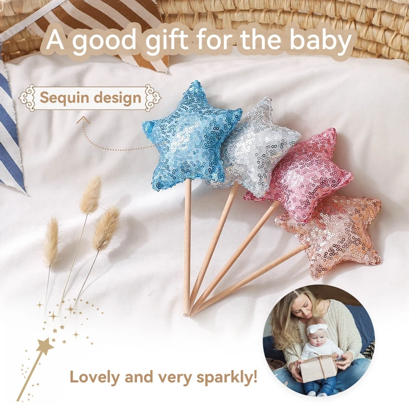 5 шт. деревянные погремушки для детей из бука