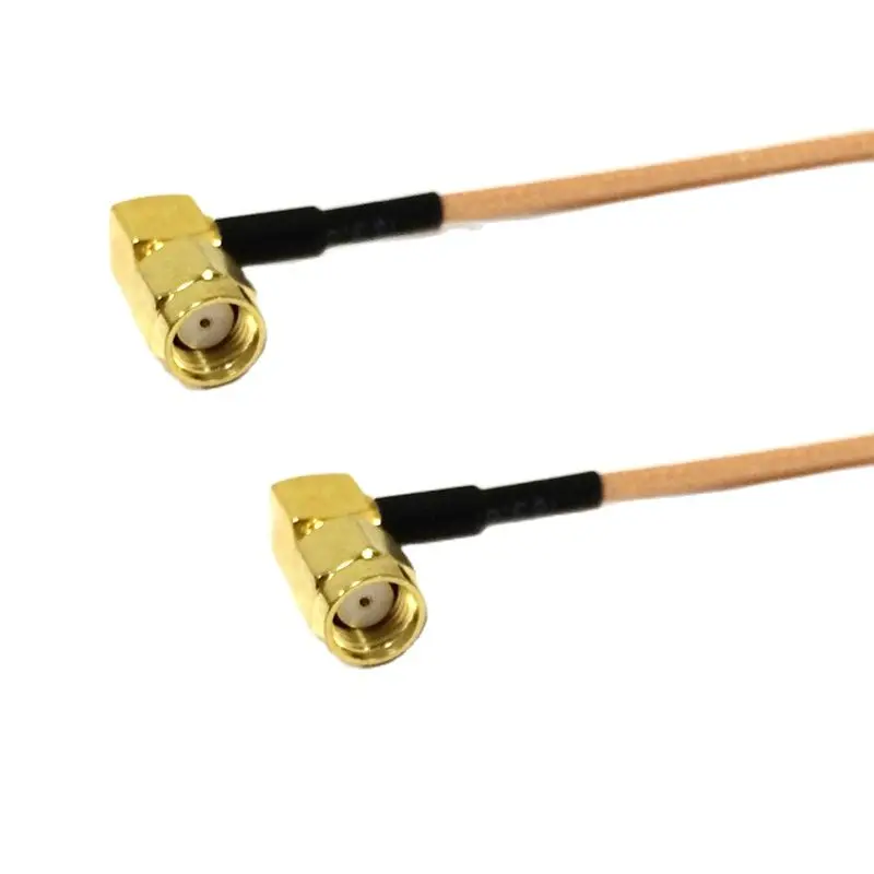 1 шт. Новый коннектор RP с прямым углом SMA разъем 90 градусов RG316 15 см/30 см/50 см/100 см SMA отрезок Кабельный адаптер оптовая продажа