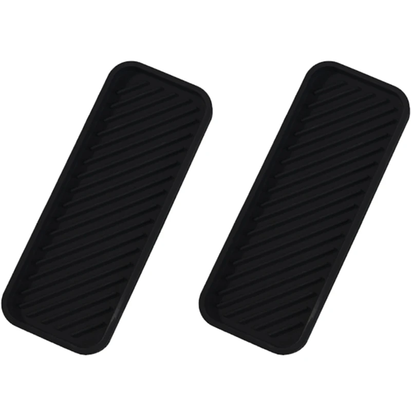 

2 Pack Silicone Sink Organizer Tray Sponge Holder For Kitchen Sink Bathroom Tray Sponge Silicone Soap Holder