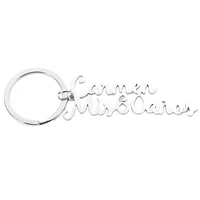 name keychain personalized stainless steel pendant keychains for women men loversname nameplate keyring jewelry gifts trinket
