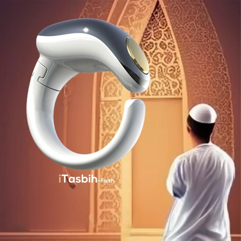 Цифровые кольца-счетчики Tasbih кольца для ежедневного молитвы и зикра с диапазоном