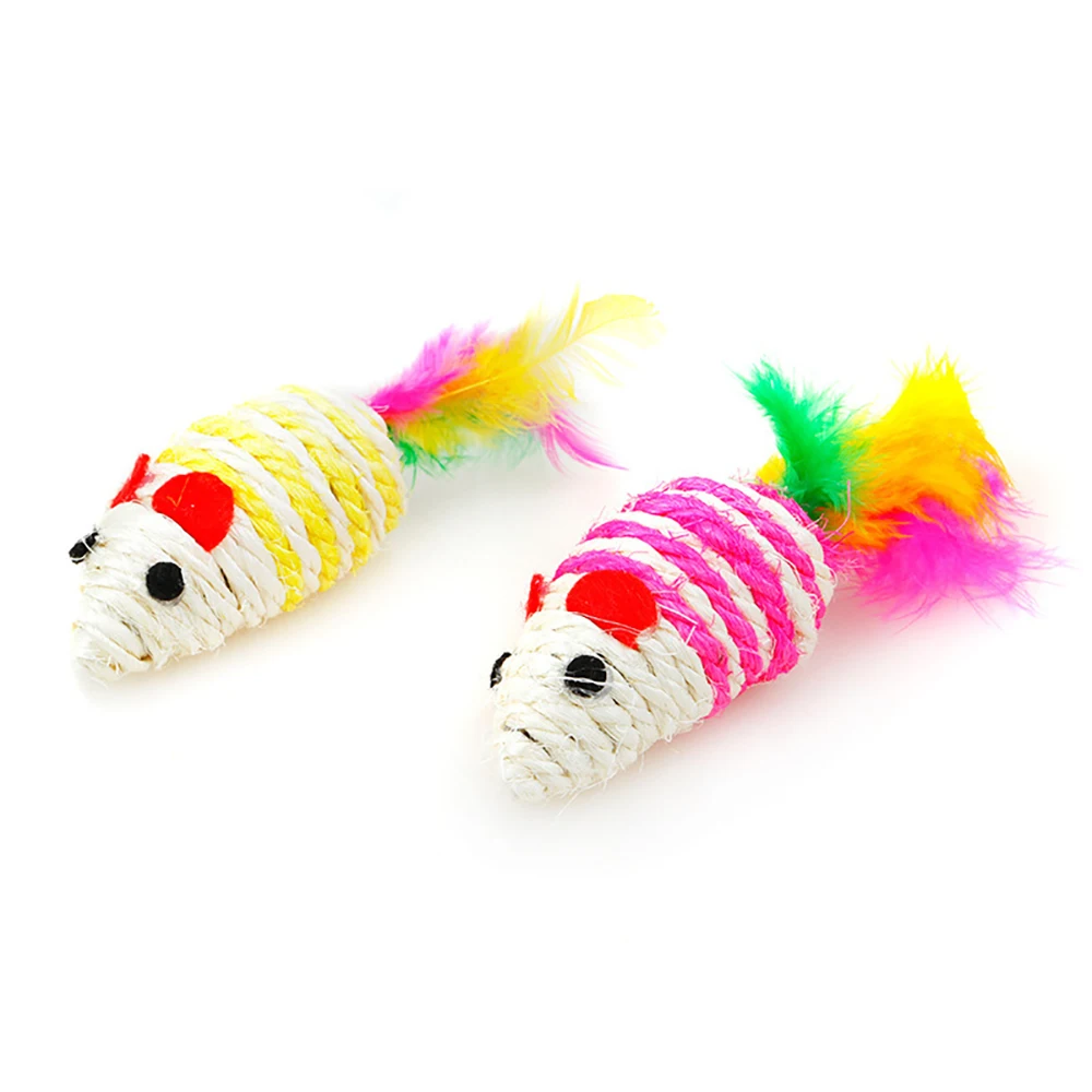 Набор игрушек для котят набор кошек включая полюс рыбалки пушистый мяч игрушки