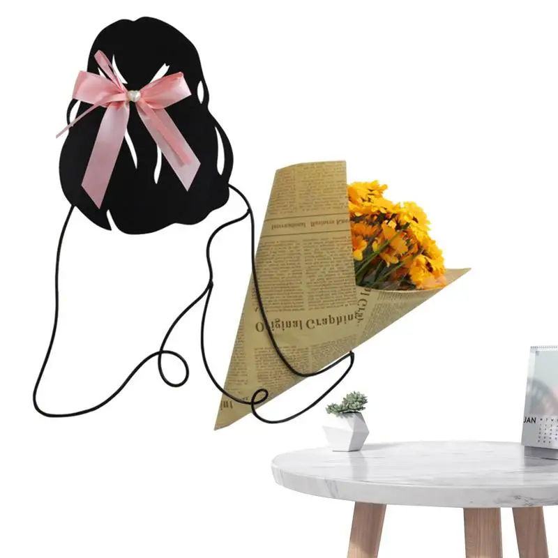 

Metal Wall Art Decor Metal Wall Hang Girl Back Ornaments Reusable Girl Metal Flowers Wall Decor For Wall Decoration Sign