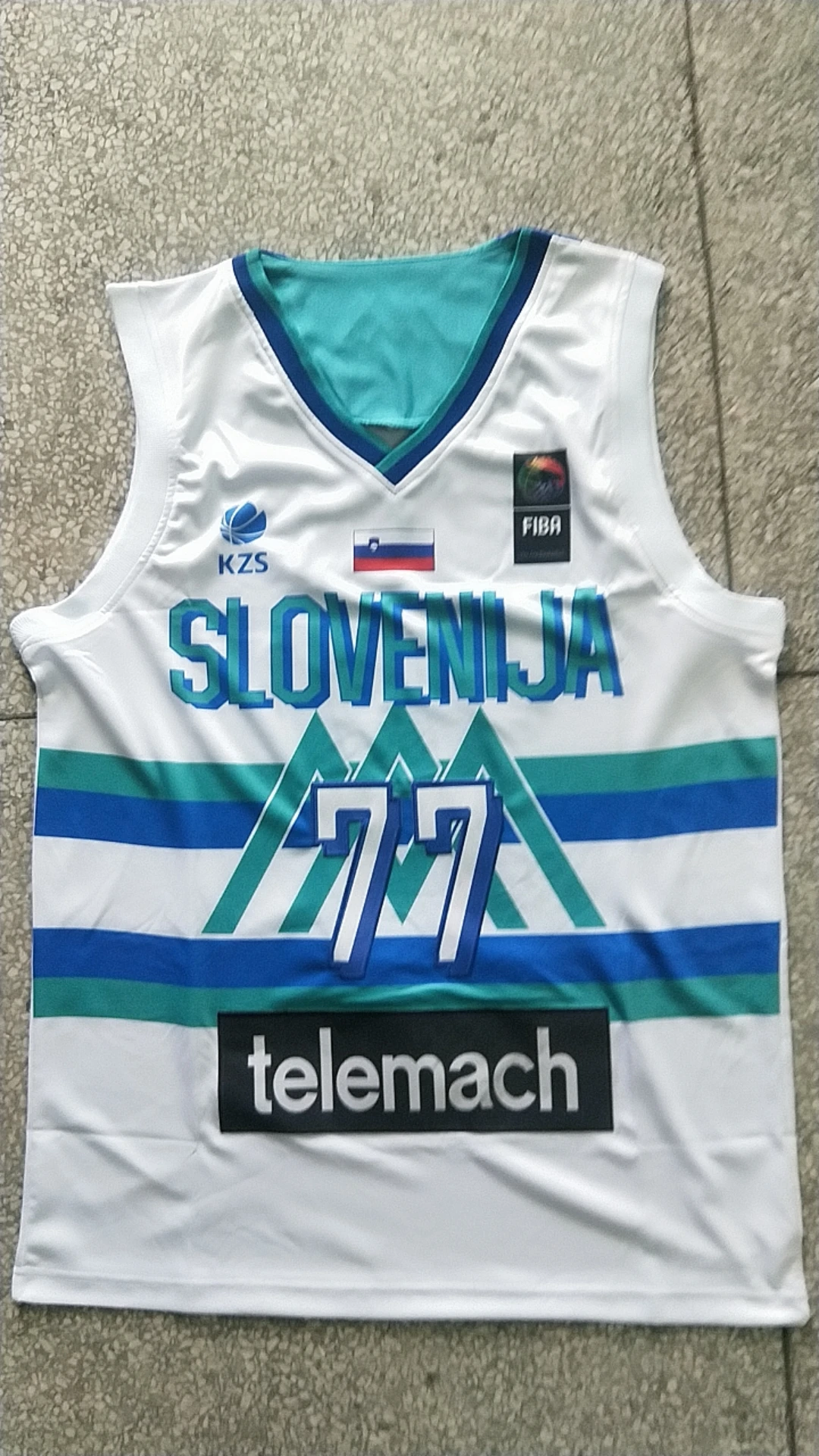 

2021 newest Tokyo Slovenia Basketball Jersey Luka Doncic 77 Printing jerseys
