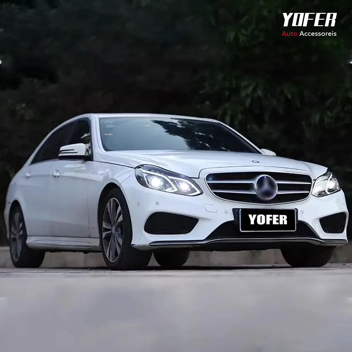 Автомобильные фары YOFER для Mercedes Benz E-Class W212 2010-2015 E200 E260 E300 Динамическая информация