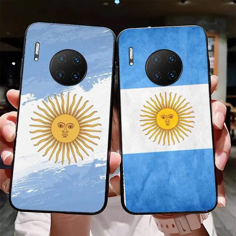 

Argentina Flag Phone Case for Huawei Mate 20 10 9 40 30 lite pro X Nova 2 3i 7se