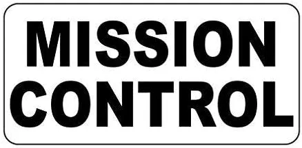 

Adorepug Tin Sign Warning Sign Mission Control Black Room Metal Poster Wall Decor